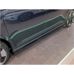 Side skirt extensions for Volkswagen VW ID. Buzz EB/EBN 2022- Black ABS