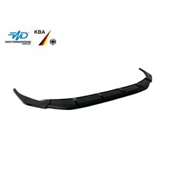 Front splitter for Audi A3 Sedan IV (8Y) 4D 2020- | Black ABS plastic Shiny