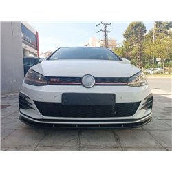 Front splitter for Volkswagen VW Golf Hatchback VII AU GTI 5D FL 2017-2019
