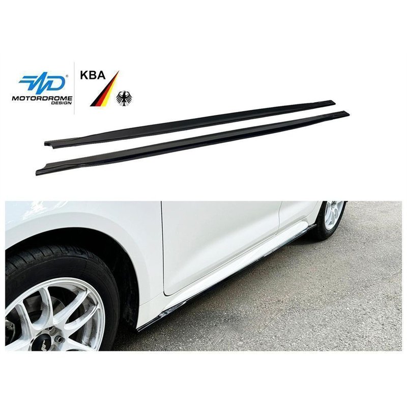 Side skirt extensions for Toyota Corolla Hatchback XII E210 5D 2019- ABS