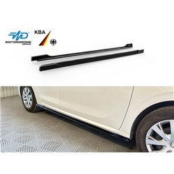 Side skirt extensions for Peugeot 208 Hatchback I A9 C 5D 2012-2019 ABS