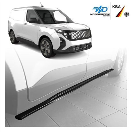 Side skirt extensions for Ford Tourneo Courier II (V769) 2023- | Black ABS
