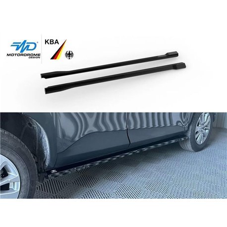 Side skirt extensions for Toyota Yaris Cross I XP210 XPB1F 2021- Black ABS