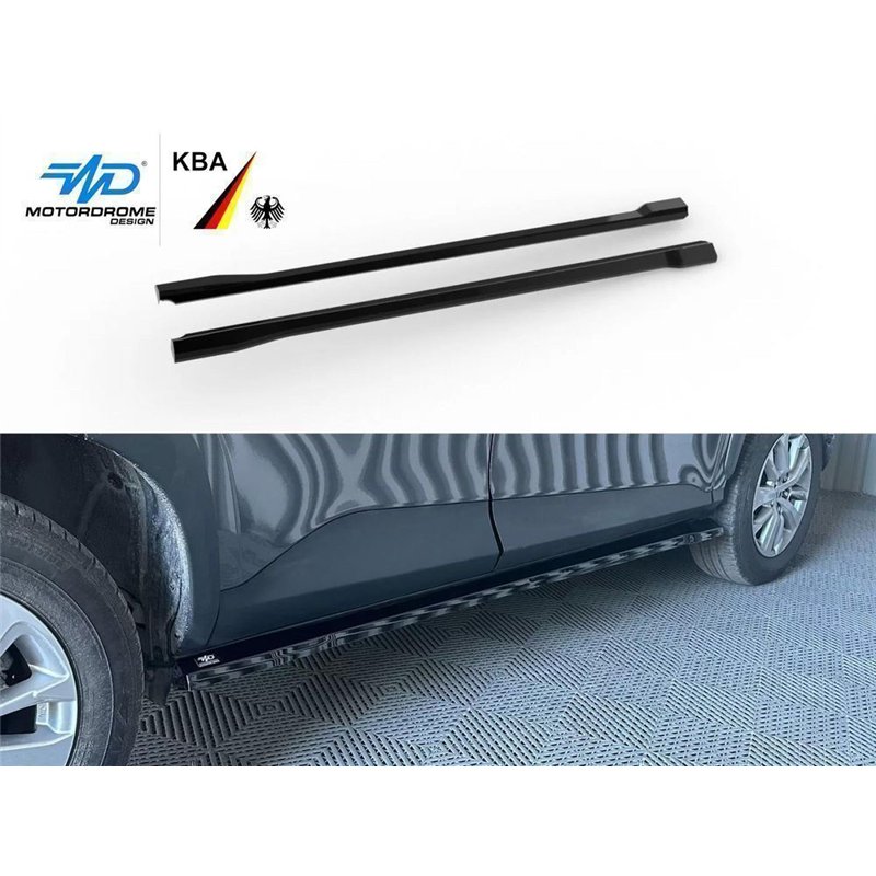 Side skirt extensions for Toyota Yaris Cross I XP210 XPB1F 2021- Black ABS