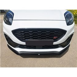 Front splitter for Ford Puma II (J2K) ST 2020- | Black ABS plastic Shiny