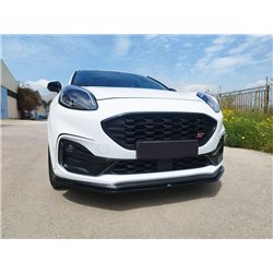 Front splitter for Ford Puma II (J2K) ST 2020- | Black ABS plastic Shiny
