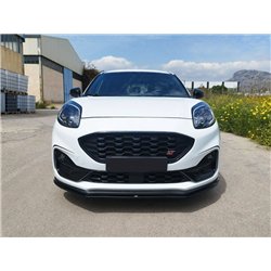 Front splitter for Ford Puma II (J2K) ST 2020- | Black ABS plastic Shiny