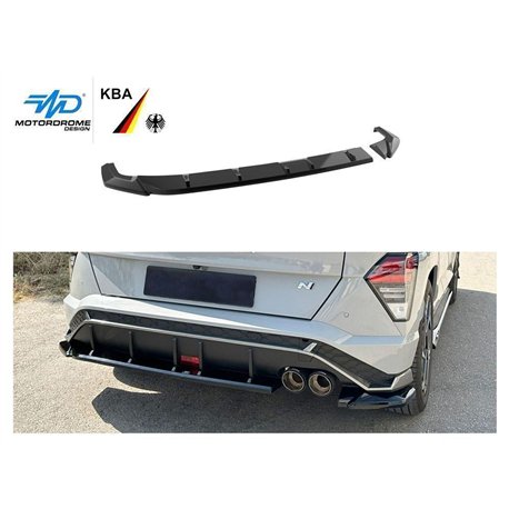 Rear bumper lip for Hyundai Kona II (SX2) N-Line 2023- | Black ABS