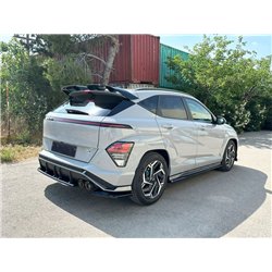 Rear bumper lip for Hyundai Kona II (SX2) N-Line 2023- | Black ABS