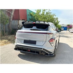 Rear bumper lip for Hyundai Kona II (SX2) N-Line 2023- | Black ABS