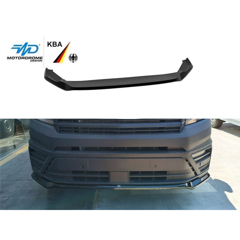 Front splitter for Volkswagen VW Crafter II (SY/SX/SZ) 2017- | Black ABS