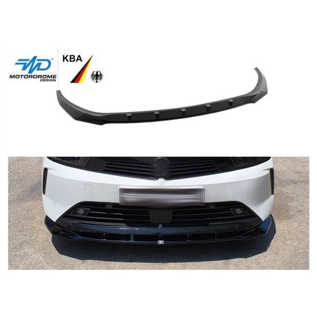 Front splitter for Opel Astra Hatchback L (C02) 5D 2022- | Black ABS