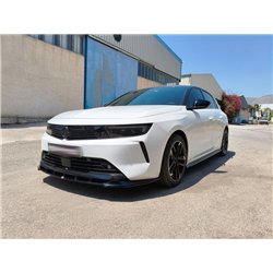 Front splitter for Opel Astra-e Hatchback L (C02) 5D 2022- | Black ABS