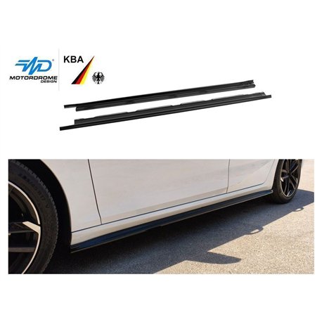Side skirt extensions for Opel Astra Hatchback L C02 5D 2022- Black ABS