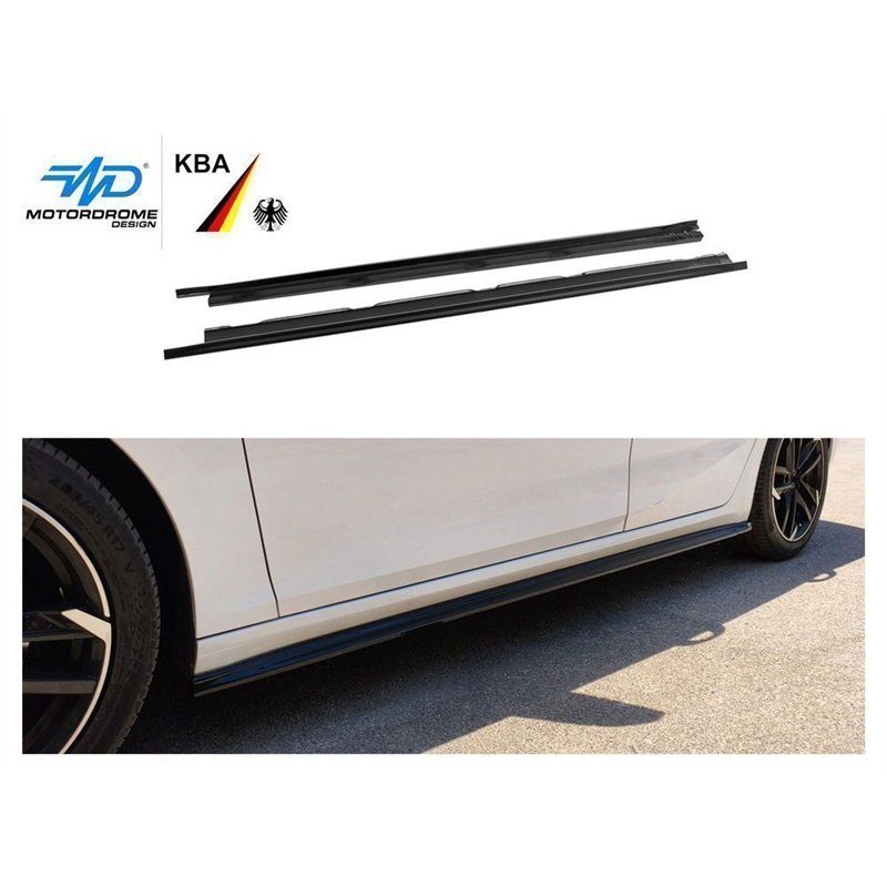 Side skirt extensions for Opel Astra Hatchback L C02 5D 2022- Black ABS