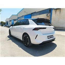 Side skirt extensions for Opel Astra Hatchback L C02 5D 2022- Black ABS