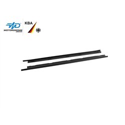 Side skirt extensions for Opel Astra-e Hatchback L C02 5D 2022- Black ABS
