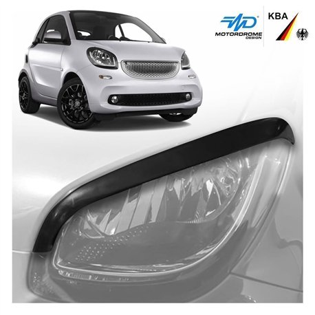 Headlight covers for Smart Fortwo Convertible III A453 Kabriolet 2D 2016-
