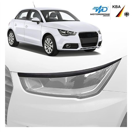 Nakładki nad przednie reflektory Audi A1 Hatchback I 8X 3D 2010-2018 ABS