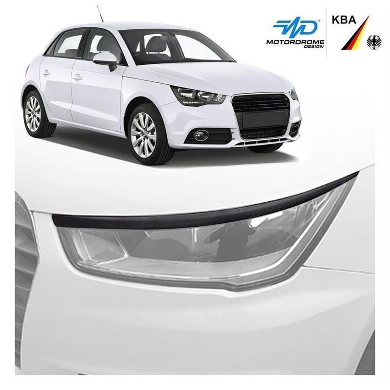 Nakładki nad przednie reflektory Audi A1 Hatchback I 8X 3D 2010-2018 ABS