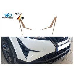 Front bumper styling trims for Nissan Qashqai III J12 PRE-FL 2021-2024 Poly