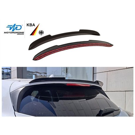 Roof spoiler cover for Ford Puma II (J2K) 2020- | Black ABS plastic Shiny