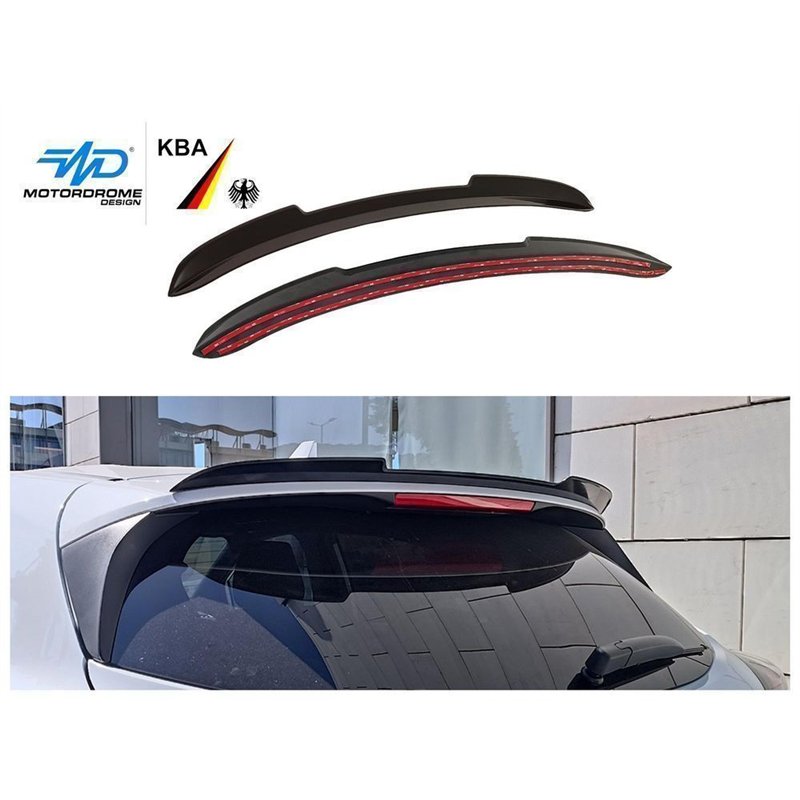 Roof spoiler cover for Ford Puma II (J2K) 2020- | Black ABS plastic Shiny