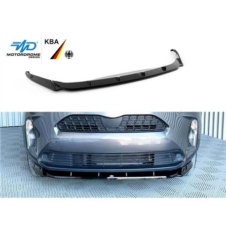 Front splitter for Toyota Yaris Cross I (XP210 | XPB1F) 2021- Black ABS