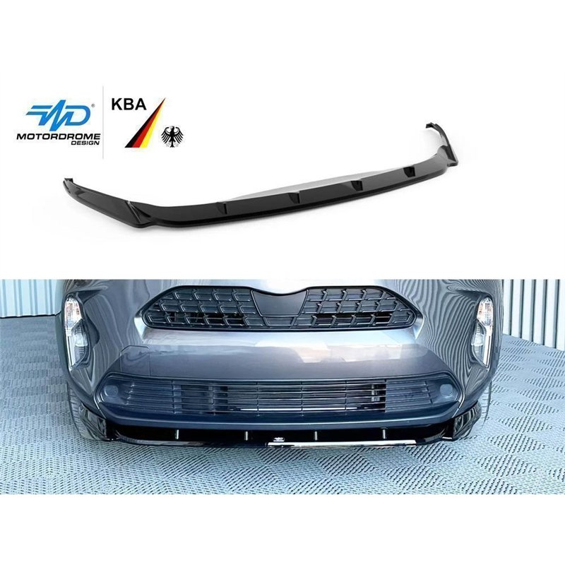 Front splitter for Toyota Yaris Cross I (XP210 | XPB1F) 2021- Black ABS