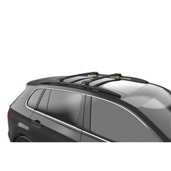 Roof rack for Skoda Karoq I (NU) 2017- | AIR-1 Black Aluminum Plastic