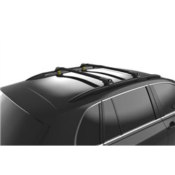 Roof rack for Skoda Karoq I (NU) 2017- | AIR-1 Black Aluminum Plastic