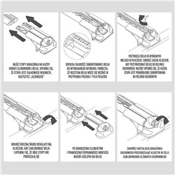 Roof rack for Skoda Karoq I (NU) 2017- | AIR-1 Silver Aluminum Plastic