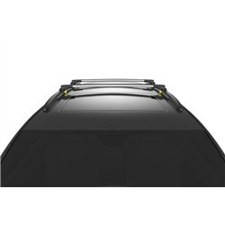 Roof rack for Skoda Karoq I (NU) 2017- | AIR-1 Silver Aluminum Plastic