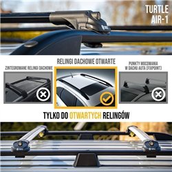 Roof rack for Subaru Forester III (SH) 2008-2013 AIR-1 Aluminum Plastic