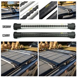 Roof rack for Opel Agila (H00) 2000-2007 | AIR-1 Black Aluminum Plastic