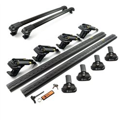 Roof rack for Dacia Duster I (HS) FL 2013-2017 AIR-1 Black Aluminum Plastic