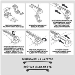 Bagażnik dachowy do Dacia Duster I FL 2013-2017 Aluminium plasti