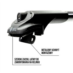 Bagażnik dachowy do Skoda Yeti I 2009-2017 | Aluminium plastik