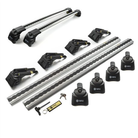 Roof rack for Opel Crossland X I (P17 P2QO) PRE-FL 2017-2020 AIR-2 Aluminu