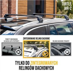 Roof rack for Audi A4 Avant Station Wagon V (B9 X 8W) 2015-2024 AIR-2 Alum