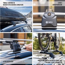 Roof rack for Peugeot 3008 II (P84) 2016-2023 AIR-2 Silver Aluminum Plastic