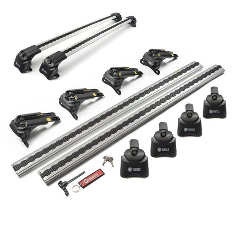 Roof rack for Honda CR-V (RW) 2016-2023 | AIR-2 Silver Aluminum Plastic