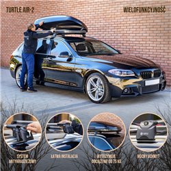 Bagażnik dachowy do Audi Q7 II 2015- | AIR-2 Aluminium plastik