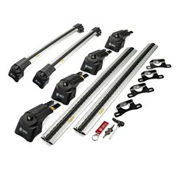 Roof rack for Cadillac XT5 I 2016- | AIR-2 Silver Aluminum Plastic Painted