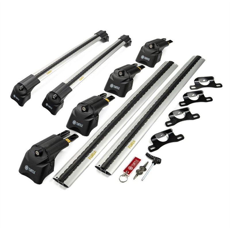 Roof rack for Cadillac XT5 I 2016- | AIR-2 Silver Aluminum Plastic Painted