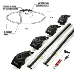 Bagażnik dachowy do BMW X1 (F48) 2015-2022 | Aluminium plastik