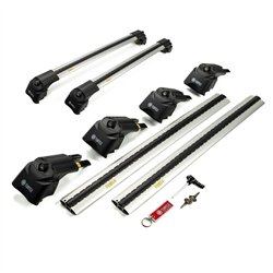 Roof rack for BMW X1 (F48) 2015-2022 | AIR-2 Silver Aluminum Plastic