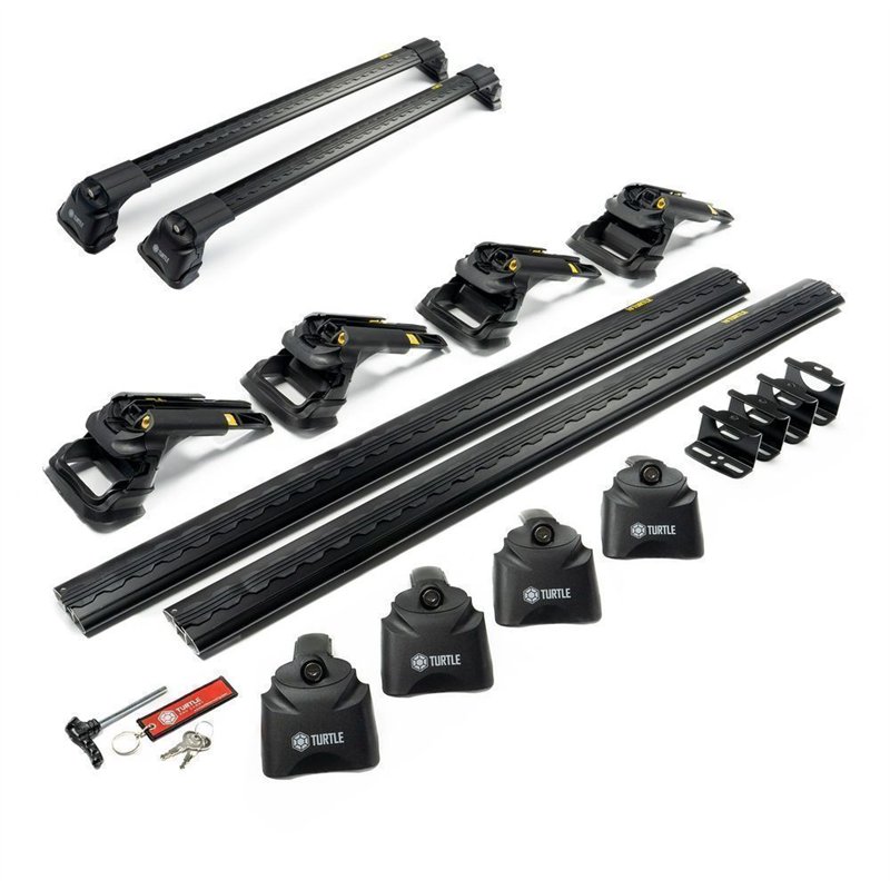 Roof rack for Peugeot Rifter I (K9) 2018- | AIR-3 Black Aluminum Plastic