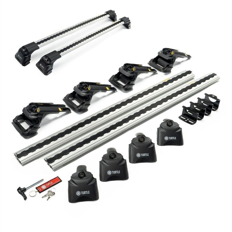 Roof rack for Nissan Kubistar 1996-2007 | AIR-3 Silver Aluminum Plastic