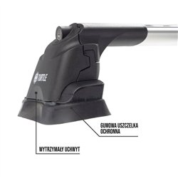 Roof rack for Fiat Panda Hatchback III (312/319 Mk4) 2012- AIR-3 Aluminum